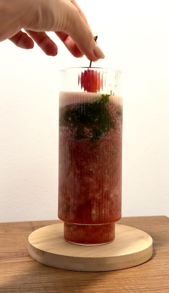 Cherry Matcha Latte