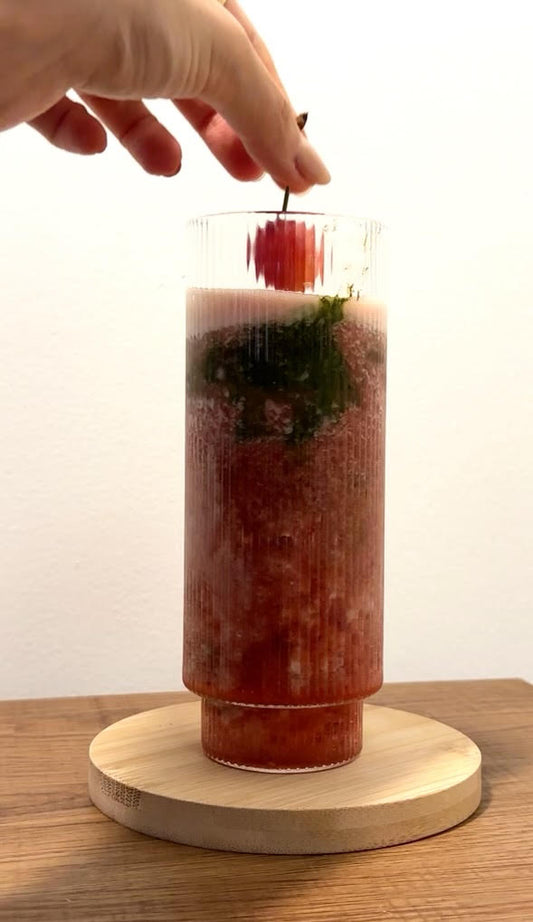 Cherry Matcha Latte